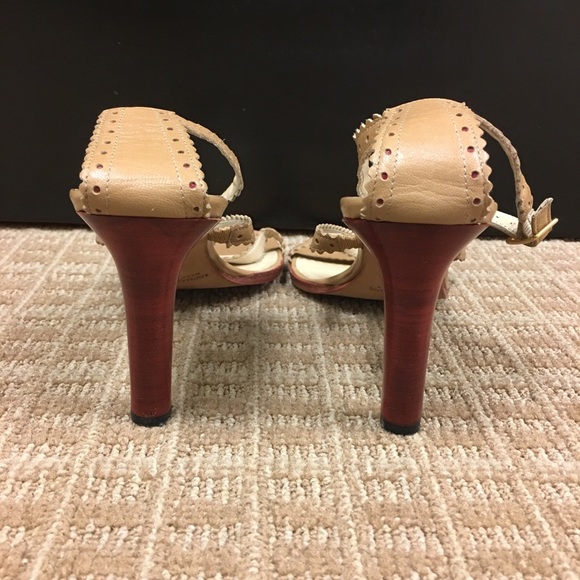 Michael Kors Made in Italy Nude Strappy Sandals 9 - Picture 5 of 6